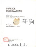 SURFACE OBSERVATIONS     PDF电子版封面     
