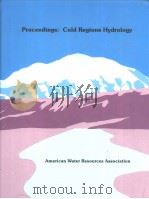 Proceedings:Cold Regions Hydrology American Water Resources Association     PDF电子版封面     