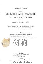 CLIMATES AND WEATHER OF INDIA     PDF电子版封面     