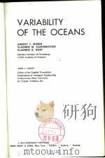 VARIABILITY OF THE OCEANS     PDF电子版封面     