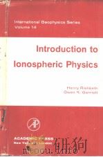 INTRODUCTION TO IONSPHERIC PHYSICS     PDF电子版封面     