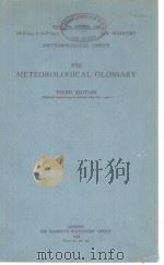 THE METEOROLOGICAL GLOSSARY     PDF电子版封面     