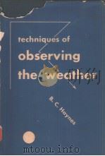 techniques of observing the weather     PDF电子版封面     