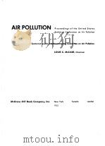 AIR POLLUTION  Proceedings of the United States Technical Conference on Air Pollution（ PDF版）