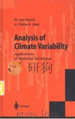Analysis of Climate Variability     PDF电子版封面  354058918x   