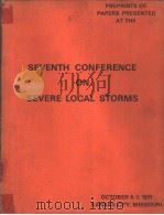 SEVENTH CONFERENCE ON SEVERE LOCAL STORMS     PDF电子版封面     