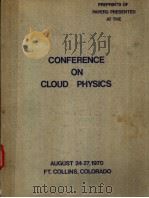 CONFERENCE ON CLOUD PHYSICS（ PDF版）