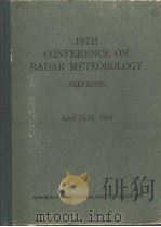 19TH CONFERENCE ON RADAR METEOROLOGY（ PDF版）
