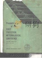 PROCEEDINGS OF THE FIRST NATIONAL CONFERENCE ON STATISTICAL METEOROLOGY  1968（ PDF版）