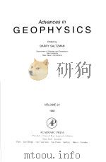 Advances in GEOPHYSICS VOLUME 24 1982     PDF电子版封面  0120188244   
