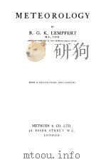 METEOROLOGY  WITH 48 ILLUSTRATIONS AND DIAGRAMS     PDF电子版封面     