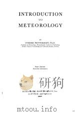 INTRODUCTION TO METEOROLOGY     PDF电子版封面     
