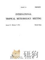 INTERNATIONAL TROPICAL METEOROLOGY MEETING     PDF电子版封面     