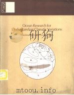 Ocean Research for Understanding Climatic Variations     PDF电子版封面     