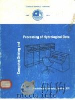 COMPUTER STORING AND PROCESSING OF HYDROLOGICAL DATA     PDF电子版封面     