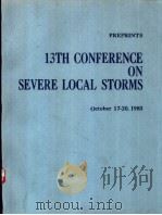 13TH CONFERENCE ON SEVERE LOCAL STORMS     PDF电子版封面     