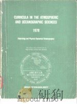 CURRICULA IN THE ATMOSPHERIC AND OCEANOGRAPHIC SCIENCES1978     PDF电子版封面     