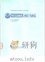 PROGRAMS AND PLANS     PDF电子版封面     