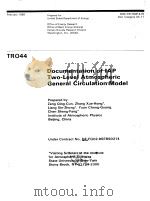 Documentation of IAP Two-Level Atmospheric General Circulation Model     PDF电子版封面     