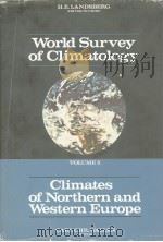 Climates of Northern and Western Europe     PDF电子版封面     