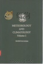 METEOROLOGY AND CLIMATOLOGY Volume 1 GEOPHYSICS SERIES（ PDF版）