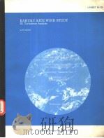KAHUKU KITE WIND STUDY III. Turbulence Analysis     PDF电子版封面     