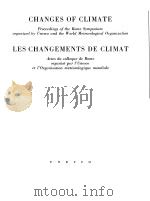 CHANGES OF CLIMATE  LES CHANGEMENTS DE CLIMAT     PDF电子版封面     