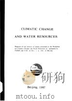 CLIMATIC  CHANGE AND WATER RESOURCES（ PDF版）