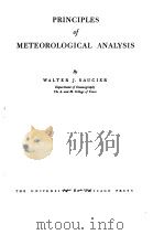 PRINCIPLES of METEOROLOGICAL ANALYSIS By WALTER J.SAUCIER     PDF电子版封面     