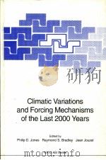 Climatic Variations and Forcing Mechanisms of the Last 2000 Years     PDF电子版封面     