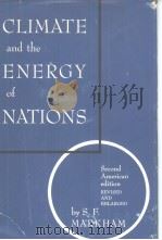 CLIMATE AND THE ENERGY OF NATIONS     PDF电子版封面     