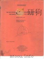 PROCEEDINGS THE UCLA INTERNATIONAL CONFERENCE ON RADIATION AND REMOTE PROBING OF THE ATMOSPHERE     PDF电子版封面     