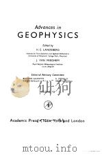 Advances in Geophysics volume 13  1969     PDF电子版封面     