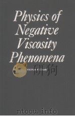 Physics of Negative Viscosity Phenomena（ PDF版）