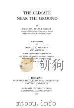 THE CLIMATE NEAR THE GROUND     PDF电子版封面     