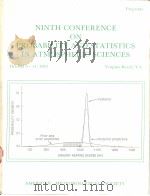 NINTH CONFERENCE ON PROBABILITY AND STATISTICS IN ATMOSPHERIC SCIENCES  1985     PDF电子版封面     