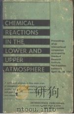 CHEMICAL REACTIONS IN THE LOWER AND UPPER ATMOSPHERE（ PDF版）