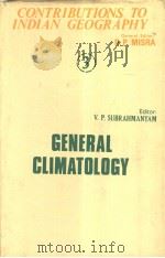 GENERAL CLIMATOLOGY     PDF电子版封面     