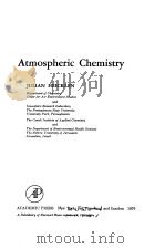 Atmospheric Chemistry     PDF电子版封面  0123367409   