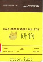 HVAR OBSERVATORY BULLETIN（ PDF版）