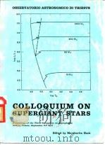 COLLOQUIUM ON SUPERGIANT STARS（ PDF版）