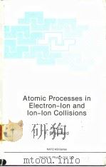 Atomic Processes in Electron-lon and lon-lon Collisions（ PDF版）