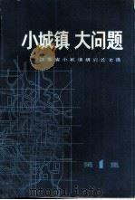 小城镇大问题  江苏省小城镇研究论文选（1984 PDF版）