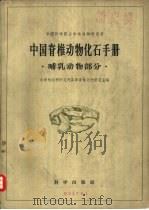 中国脊椎动物化石手册  哺乳动物部分   1960  PDF电子版封面  13031·2067  中国科学院古脊椎动物研究所，高等脊椎动物研究室编 