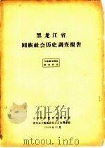 黑龙江省回族社会历史调查报告（1958 PDF版）