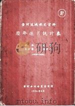 黄河流域水文资料  历年逐月统计表  1919-1953  水位  流量  含沙量  输沙率   1956.04  PDF电子版封面    黄河水利委员会刊 