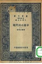 万有文库第二集七百种中国水利问题  1-4册  共4本（1937 PDF版）