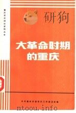 大革命时期的重庆   1984  PDF电子版封面  008602  中共重庆市委党史工作委员会编 