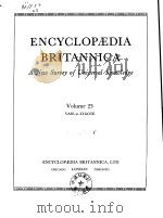 ENCYCLOPAEDIA BRITANNICA Volume 23 VASE to ZYGOTE     PDF电子版封面     