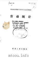 劳动统计   1987年10月第1版  PDF电子版封面    主编  周学叔 